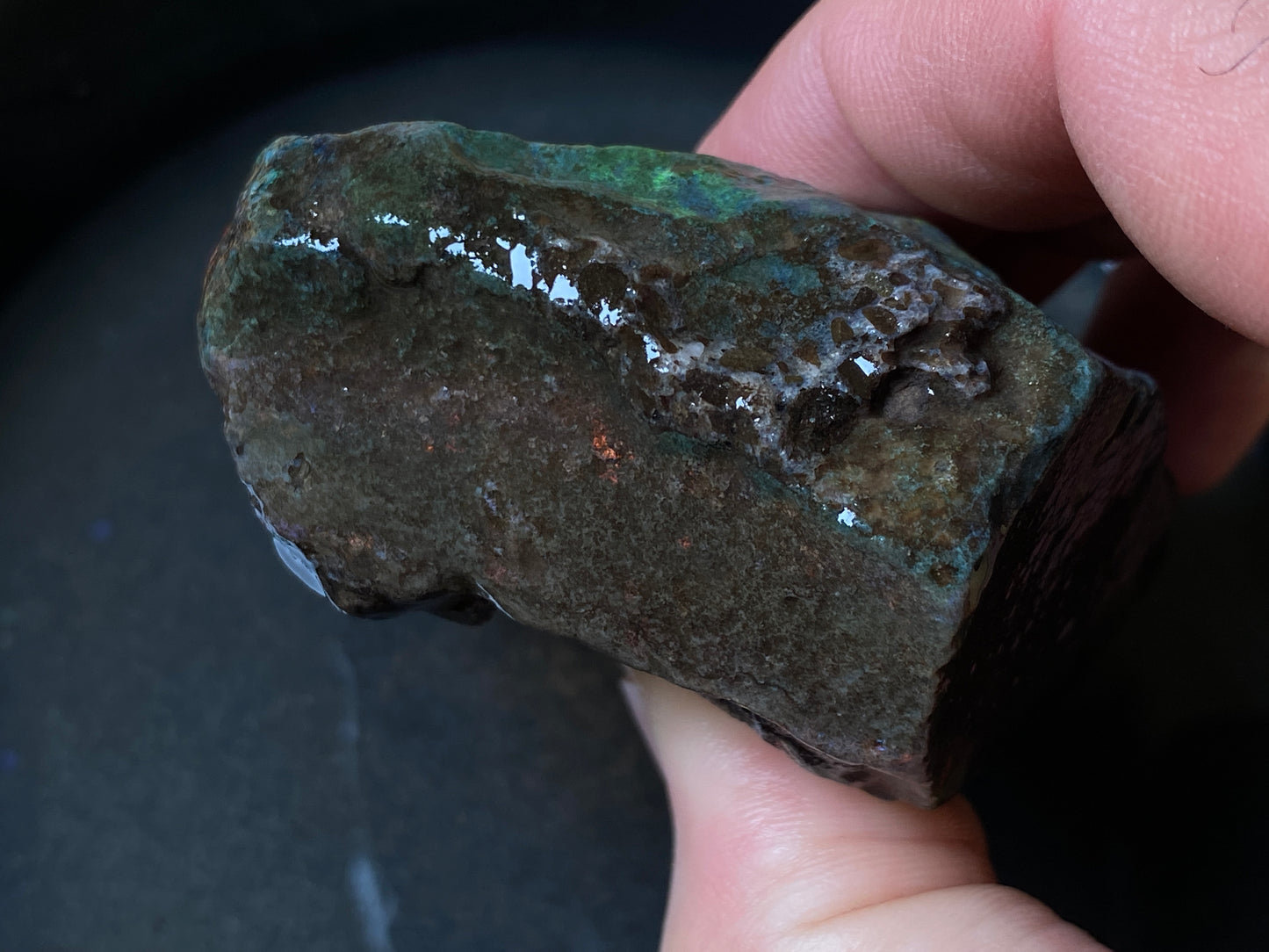 7oz Andamooka Matrix Opal, Beautiful Massive Stone Full Of Colour,