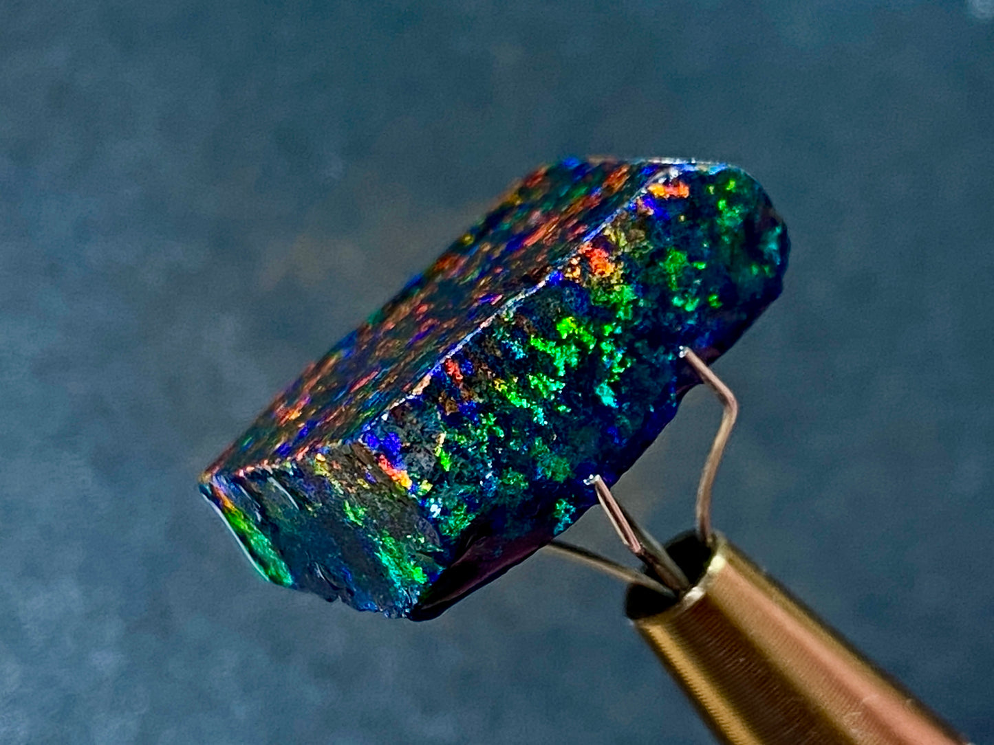 21 Cts Australian Matrix AAA Grade Opal, Andamooka Matrix, Double Sided Full Of B5 Bright Colours