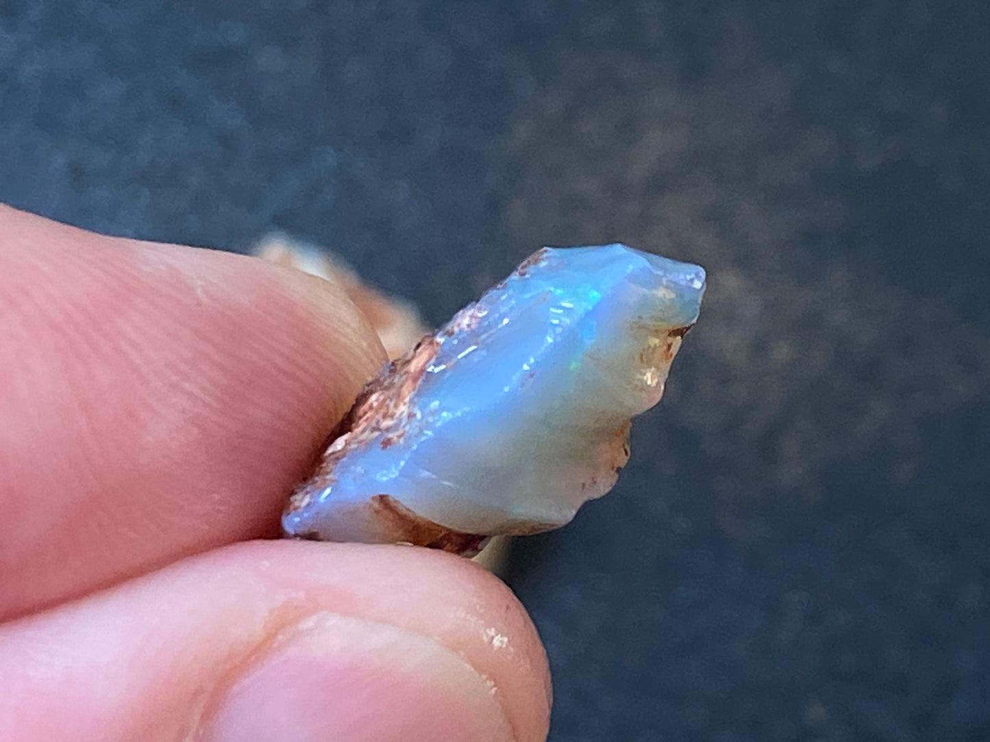 24 Cts Australian Opal Parcel, In The Rough, 8 Small Stones, Rare Lambina,