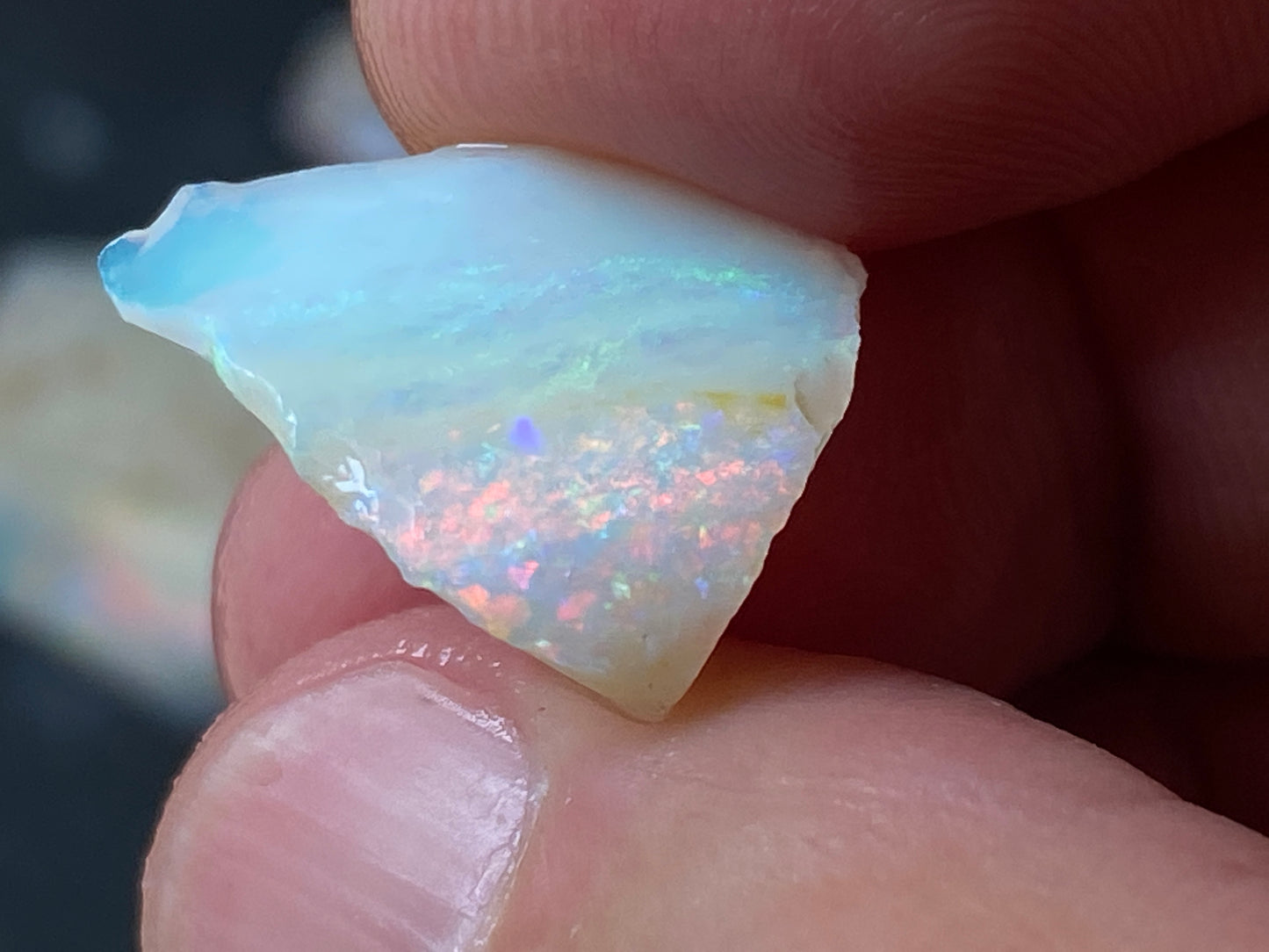 110 Carats Natural Australian Opal Parcel, Rough and Rubs, 8 Stones, 17 Mile Field