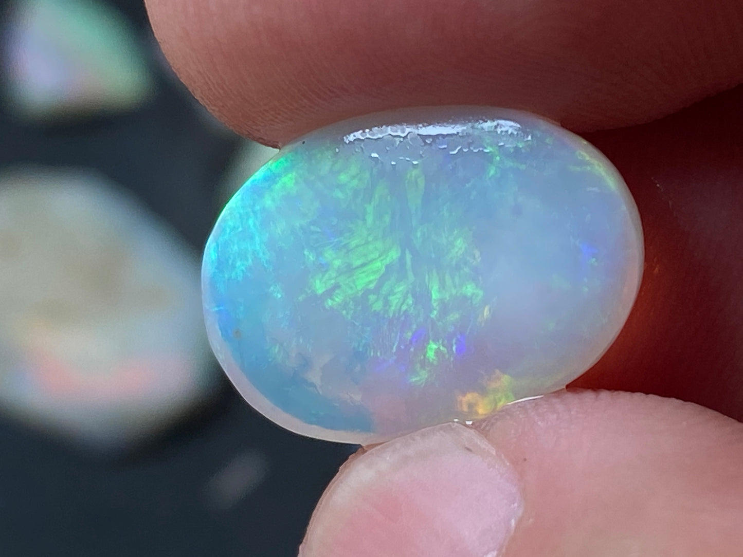 110 Carats Natural Australian Opal Parcel, Rough and Rubs, 8 Stones, 17 Mile Field