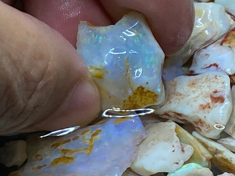 1 盎司天然澳大利亚蛋白石包裹，库伯佩迪，小宝石，原石