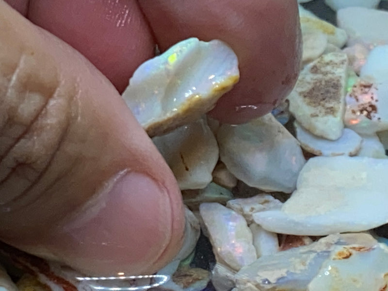 1 盎司天然澳大利亚蛋白石包裹，库伯佩迪，小宝石，原石