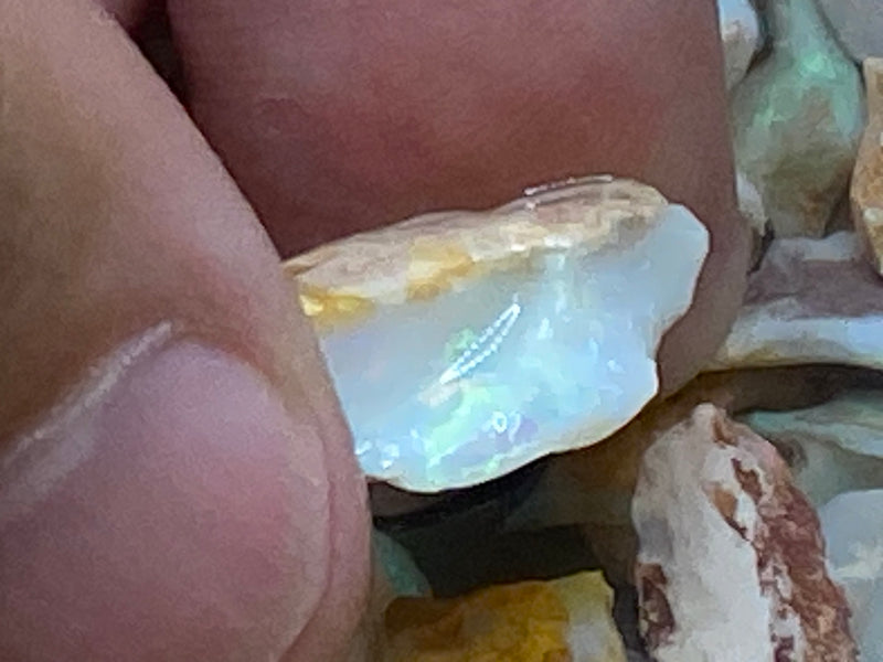 1 oz Natural Australian Opal Parcel, Coober Pedy, Small Stones, In The Rough