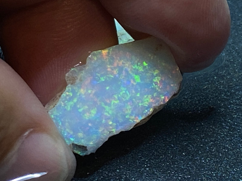 16 Cts Natural Australian Crystal Opal Parcel, 2 stones, In The Rough, Coober Pedy