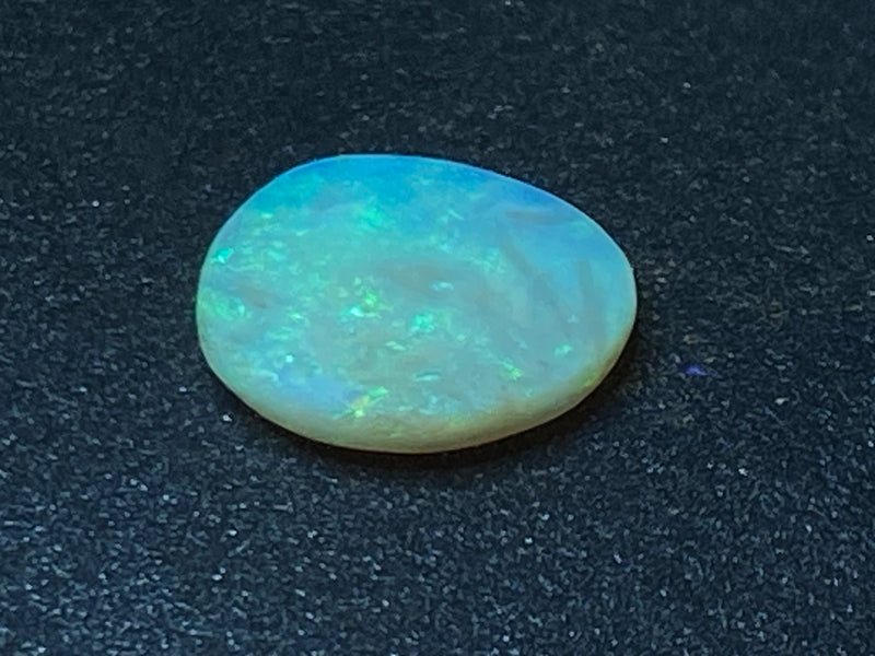 10 Cts Natural Australian Crystal Opal, Polished, Coober Pedy, Bright Greens