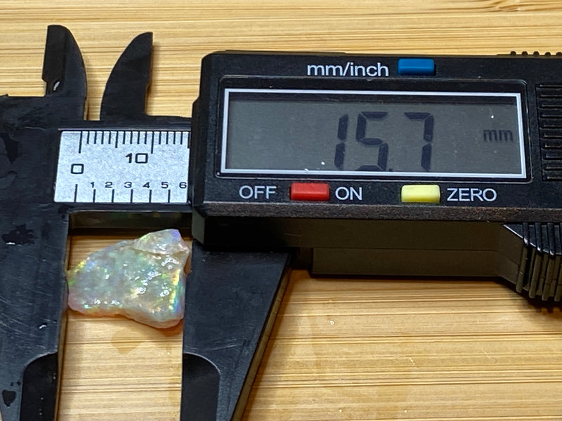 6.3 Cts Natural Australian Crystal Opal Stone, In The Rough, AAA Quality, Coober Pedy