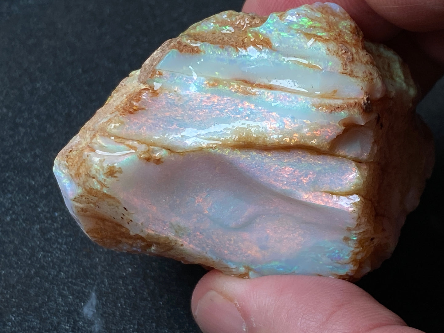 2.5oz Natural Australian Crystal Opal, In The Rough, Lambina