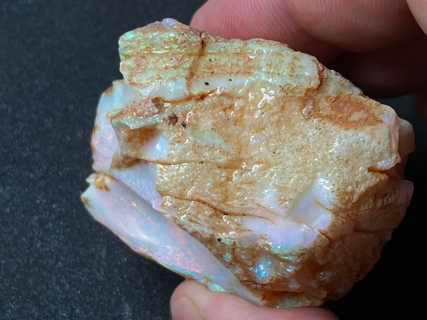 2.5oz Natural Australian Crystal Opal, In The Rough, Lambina