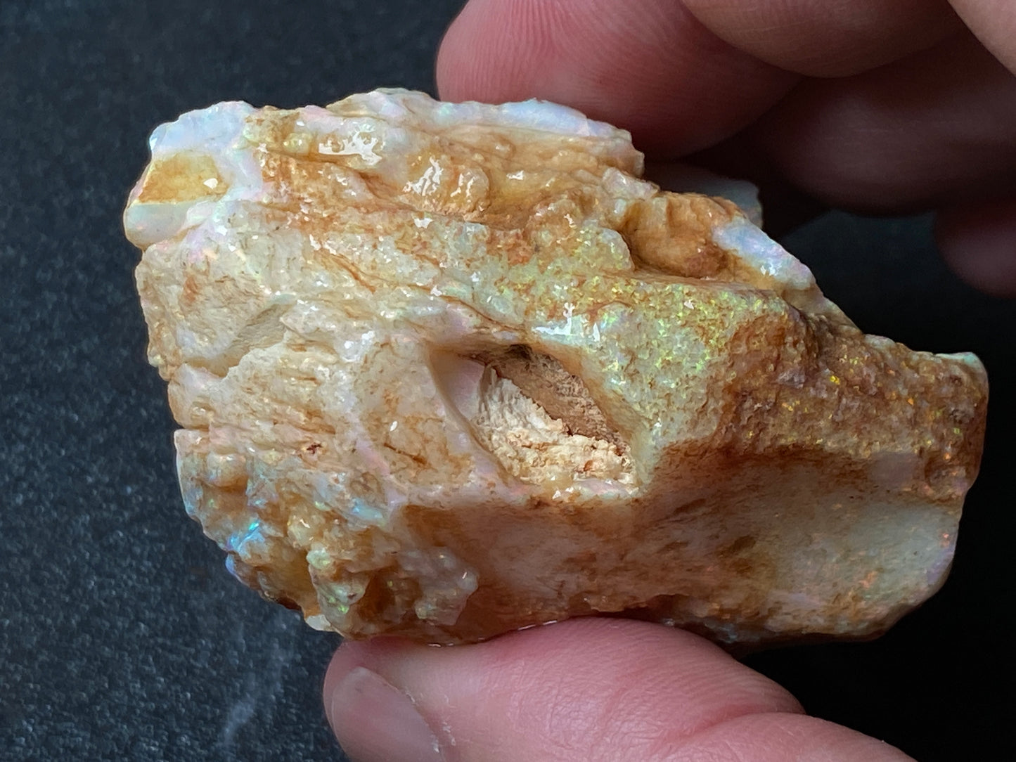 2.5oz Natural Australian Crystal Opal, In The Rough, Lambina