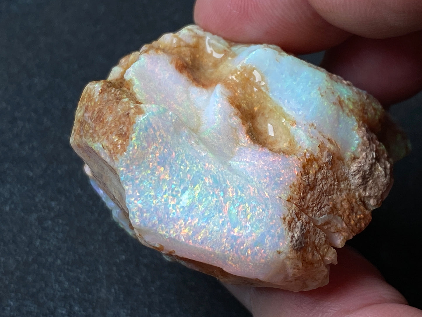 2.5oz Natural Australian Crystal Opal, In The Rough, Lambina