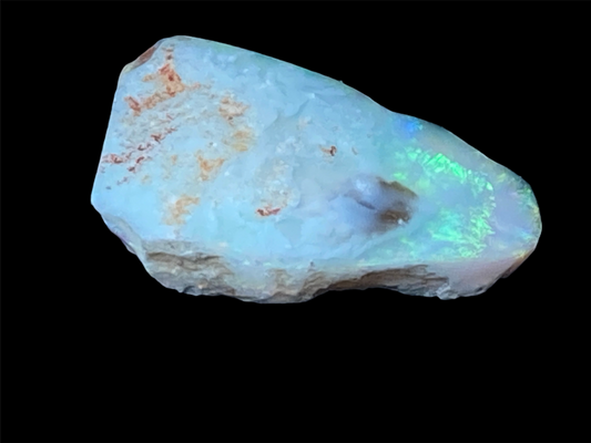 21 Carats Natural Australian Opal Stone, Coober Pedy In The Rough, Bright Bars, Large Stone