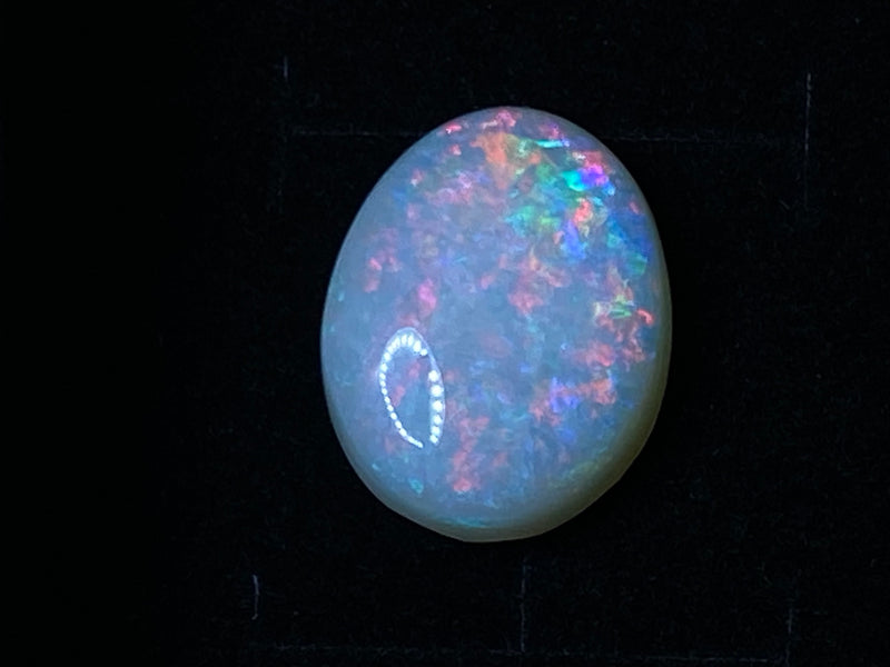 10.4 Cts Natural Australian Opal, Rare Andamooka Crystal Polished Stone, Full Of Fire