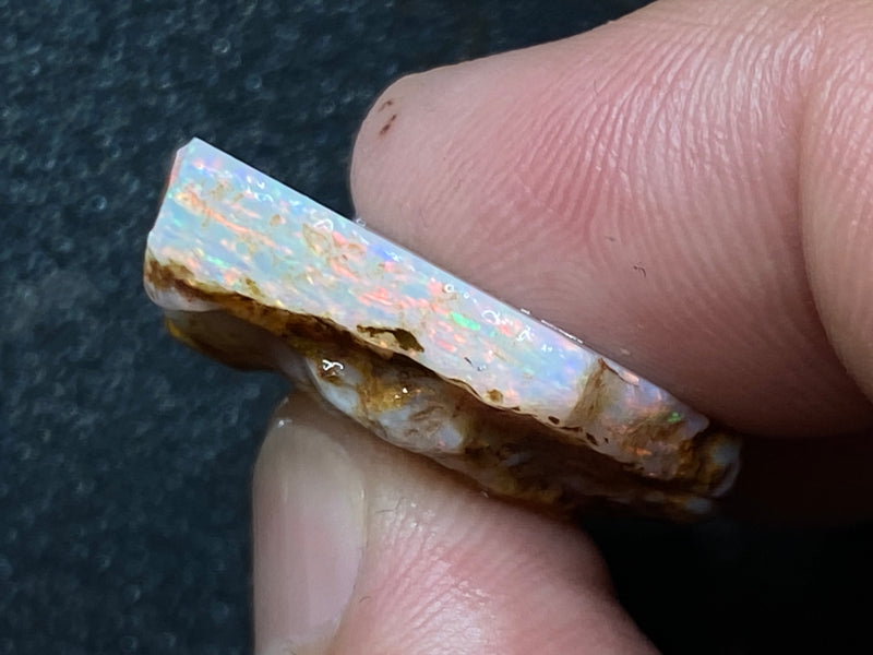 28 Cts Natural Australian Opal Stone, AAA Coober Pedy Crystal Gem In The Rough