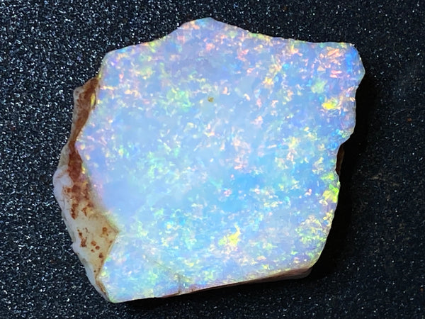55 克拉天然澳大利亚水晶蛋白石，库伯佩迪原石/磨砂，AAA 品质。