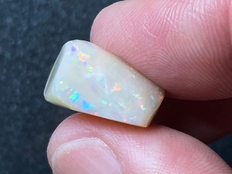 20 Cts Natural Australian Opal Parcel, 8 Stones, Rubs, Opal Valley, Lots Of Reds.