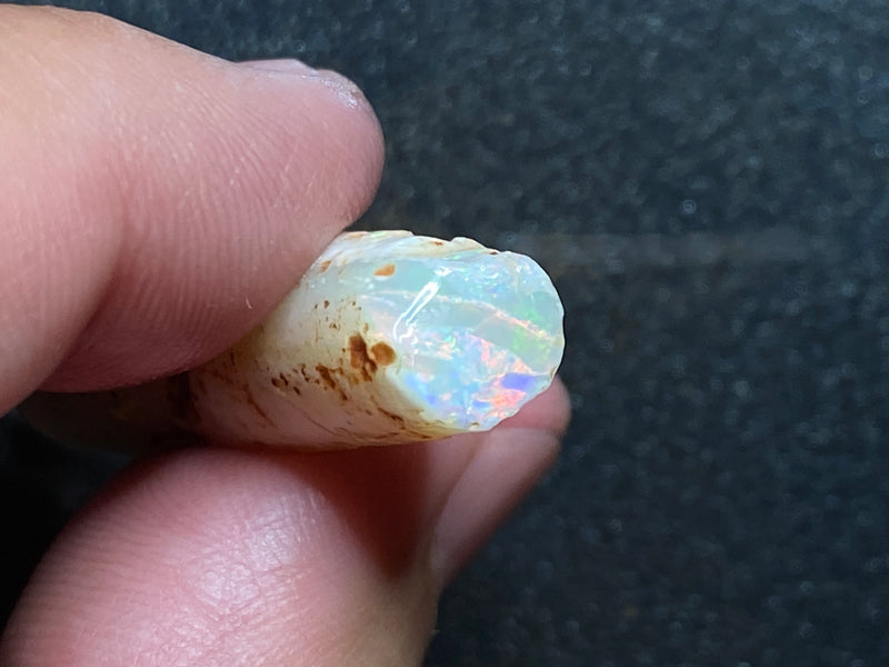 41Cts Australian Natural Opal Belemnite, In The Rough, Simply Spectacular