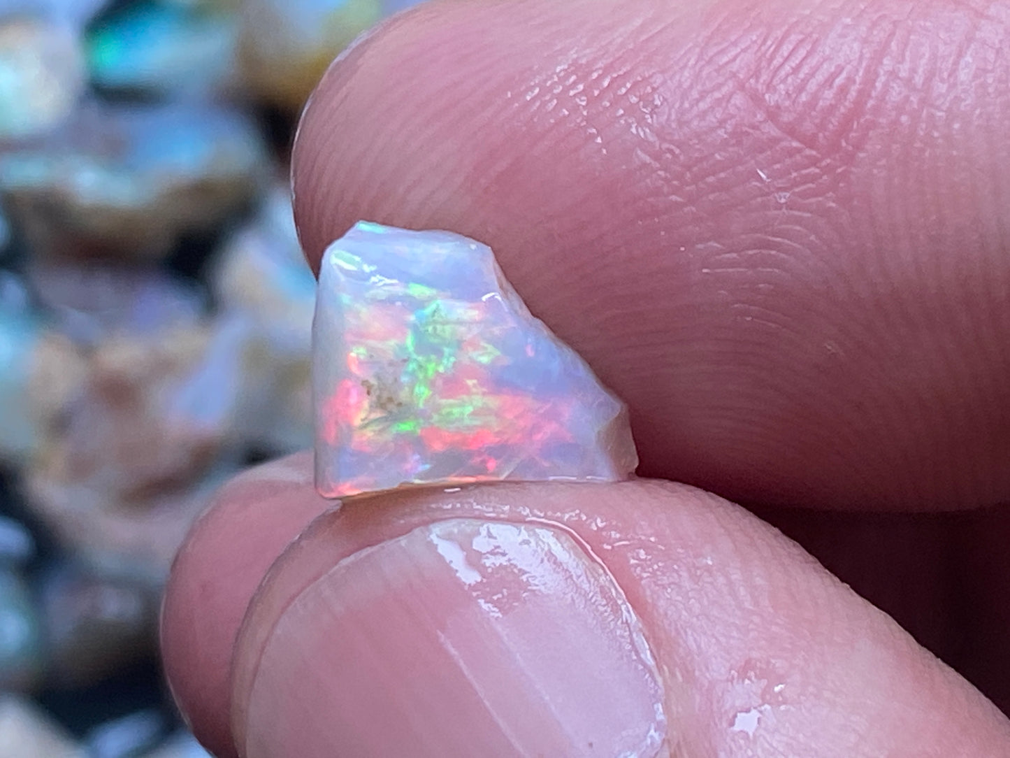 1oz Natural Australian Opal Parcel, Mixed Fields, Small Rough Stones, Coober Pedy and Lambina