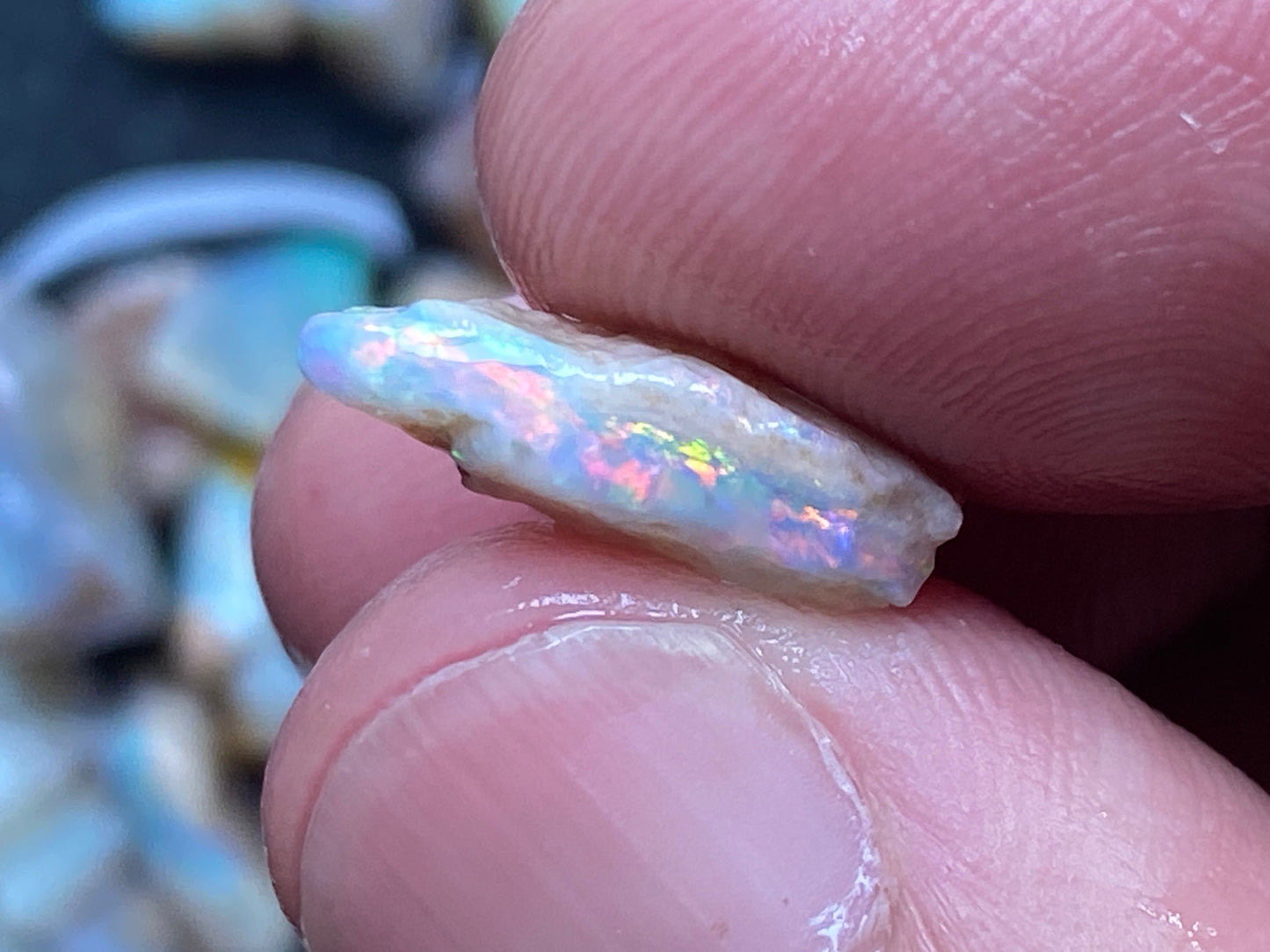 1oz Natural Australian Opal Parcel, Mixed Fields, Small Rough Stones, Coober Pedy and Lambina