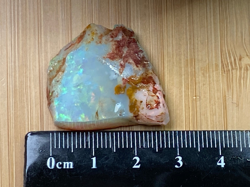 37 Cts, Natural Australian Crystal Opal, Coober Pedy In The Rough, AAA Grade