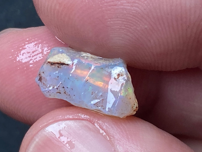 30 CTS Natural Australian Opal Parcel, 6 Small Stones In The Rough, Lambina
