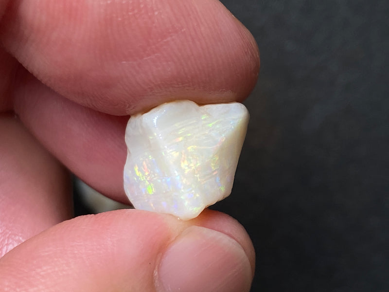 0.5oz Natural Australian Opal Parcel, White Coober Pedy In The Rough,