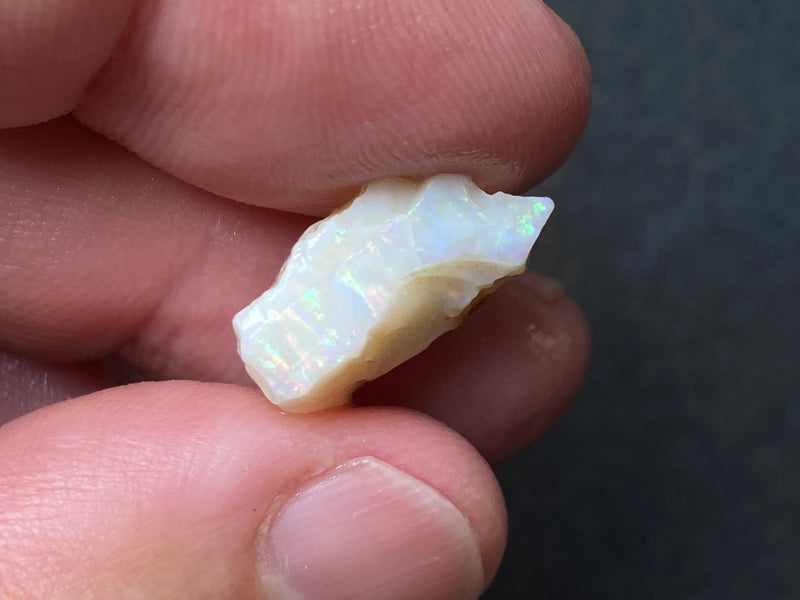 0.5oz Natural Australian Opal Parcel, White Coober Pedy In The Rough,