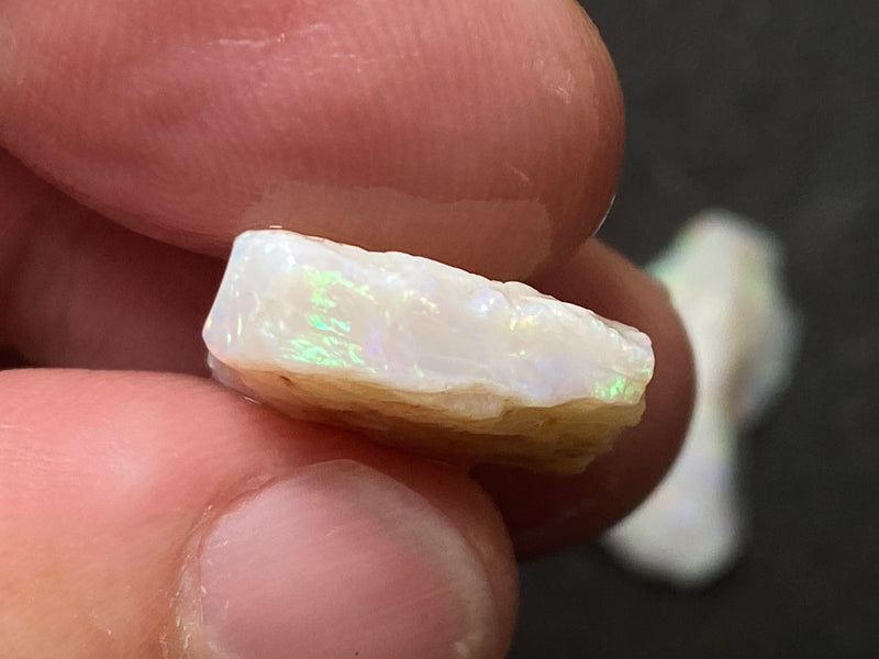 33 Cts Natural Australian White Opal Parcel, 4 Stones Coober Pedy, In The Rough