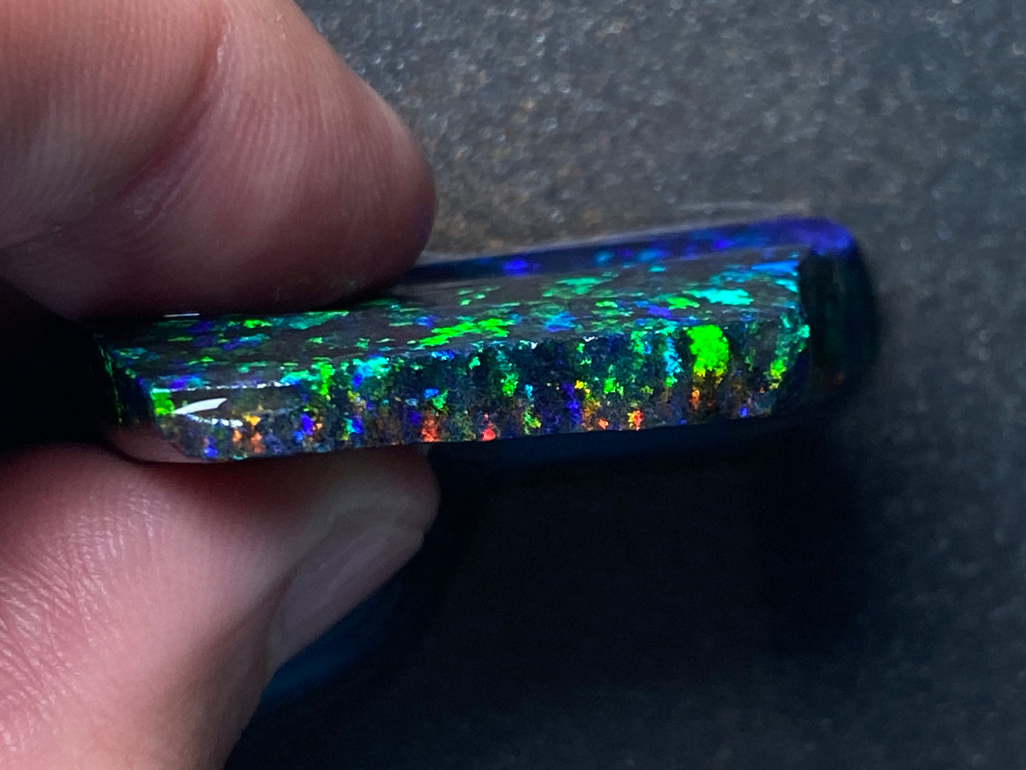 79 Cts Australian Matrix AAA Grade Opal, Andamooka Matrix, Double Sided Full Of B5 Bright Colours