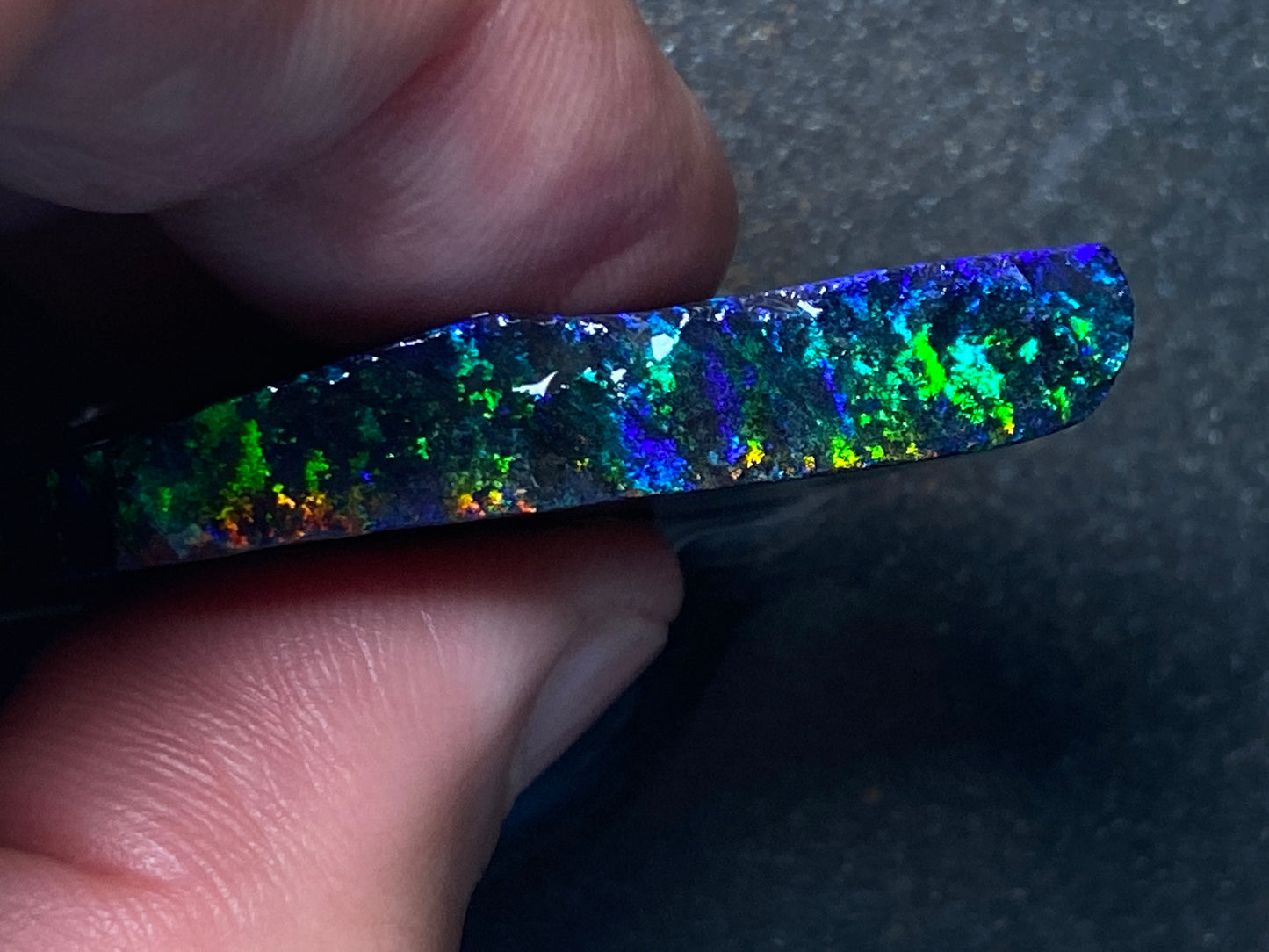 79 Cts Australian Matrix AAA Grade Opal, Andamooka Matrix, Double Sided Full Of B5 Bright Colours