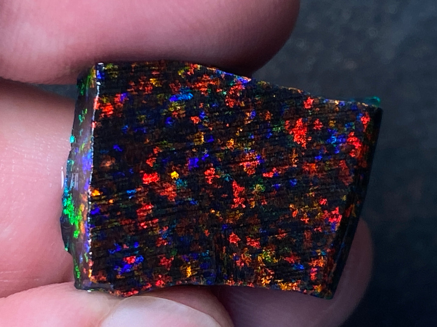 21 Cts Australian Matrix AAA Grade Opal, Andamooka Matrix, Double Sided Full Of B5 Bright Colours