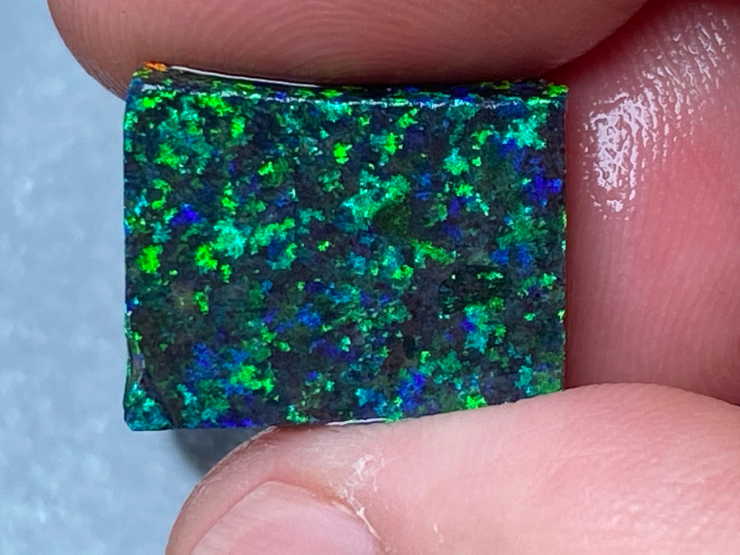 10.6 Carats, Andamooka Black Matrix Opal, In The Rough, AAA Quality, Double Sided B5 Brightness