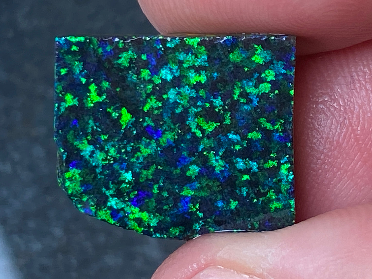 13 Carats, Andamooka Black Matrix Opal, In The Rough, AAA Quality, Double Sided B5 Brightness