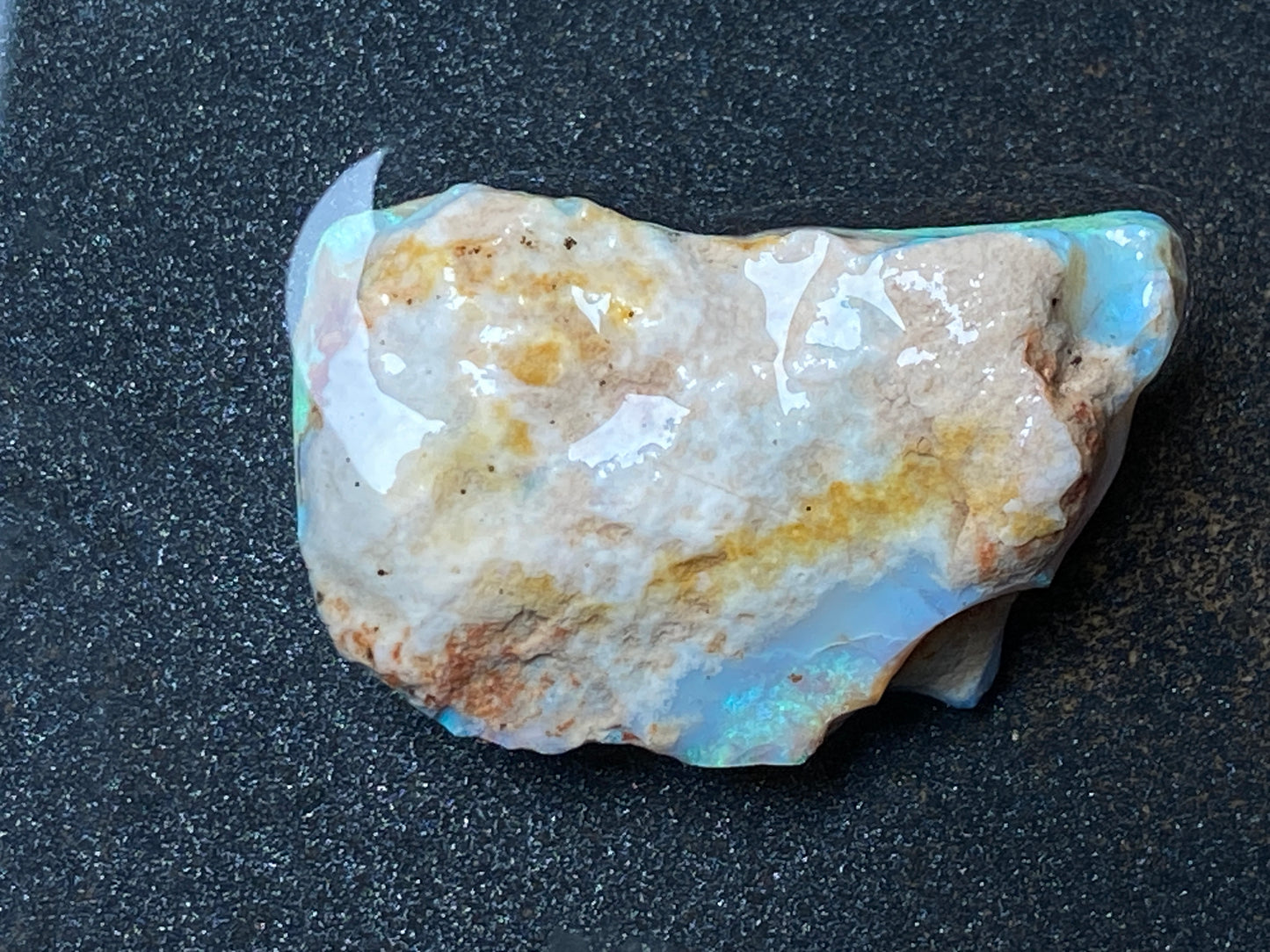 50 Carats Lightning Ridge Opal Stone, In The Rough, Green Crystal