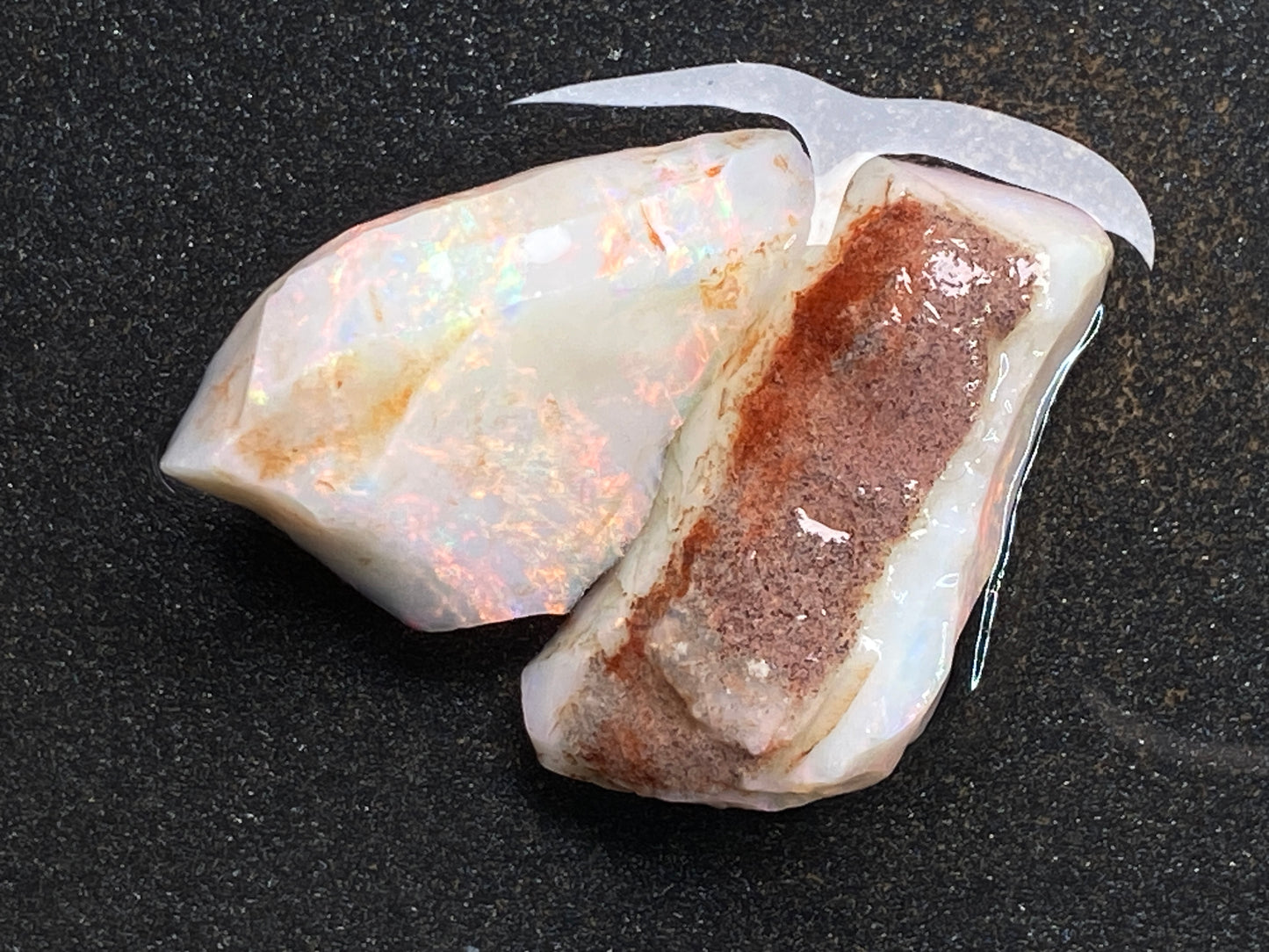 47 Carats, Natural Australian Opal Parcel, 2 Stones In The Rough, Coober Pedy