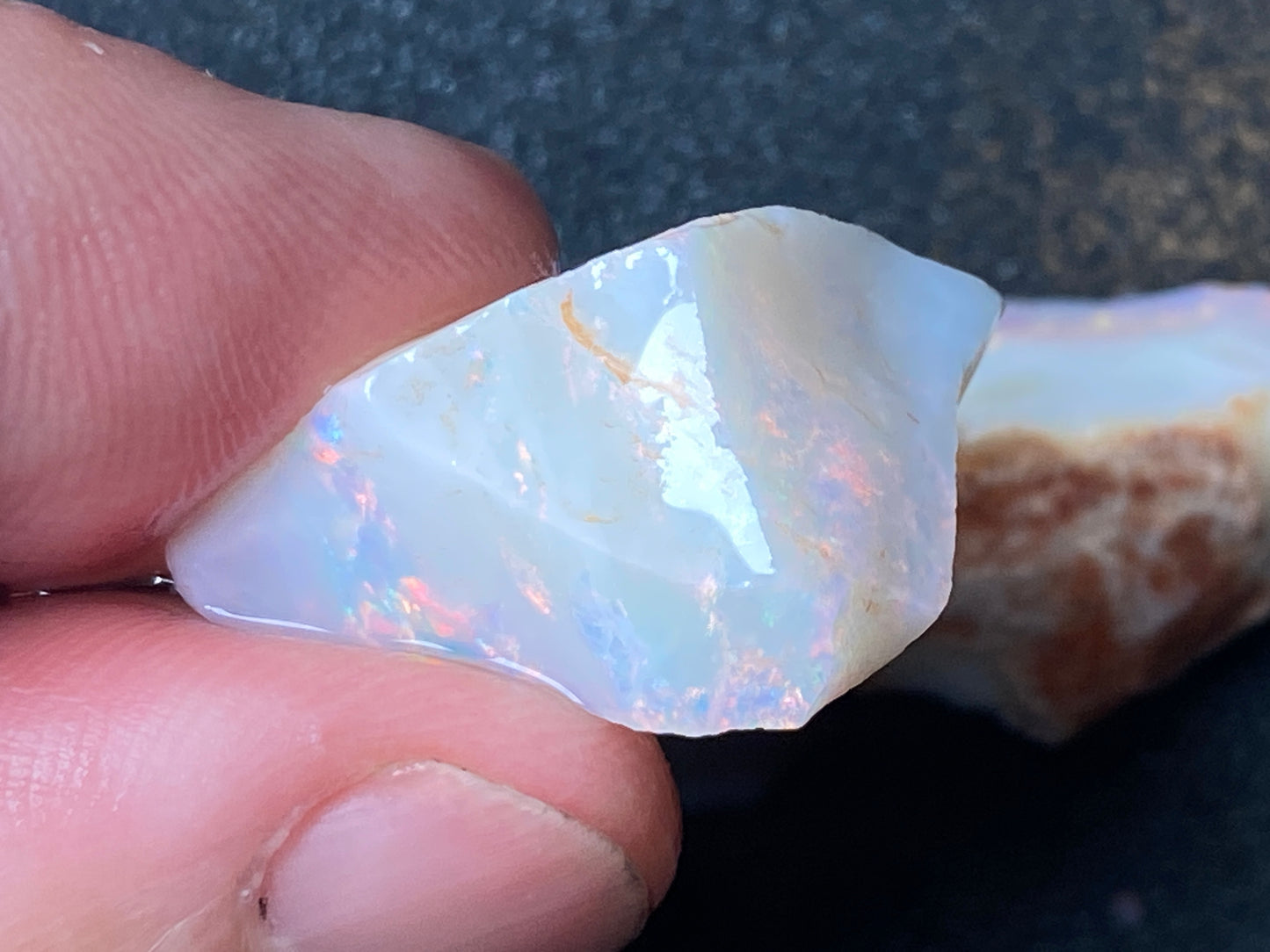 47 Carats, Natural Australian Opal Parcel, 2 Stones In The Rough, Coober Pedy