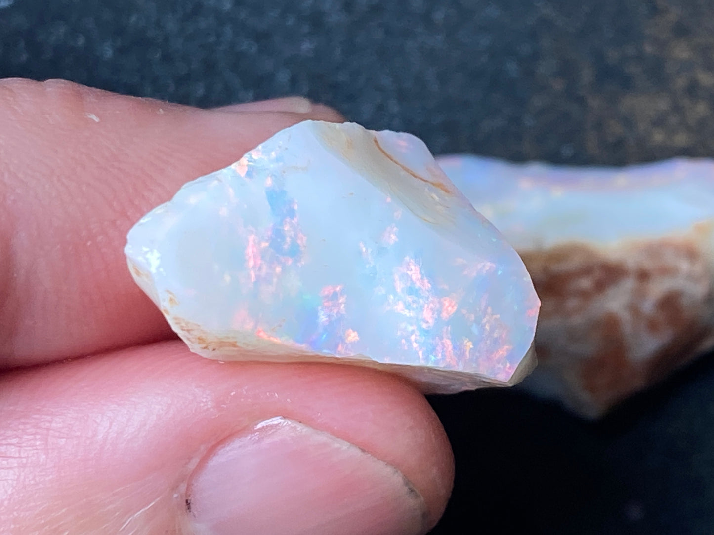 47 Carats, Natural Australian Opal Parcel, 2 Stones In The Rough, Coober Pedy