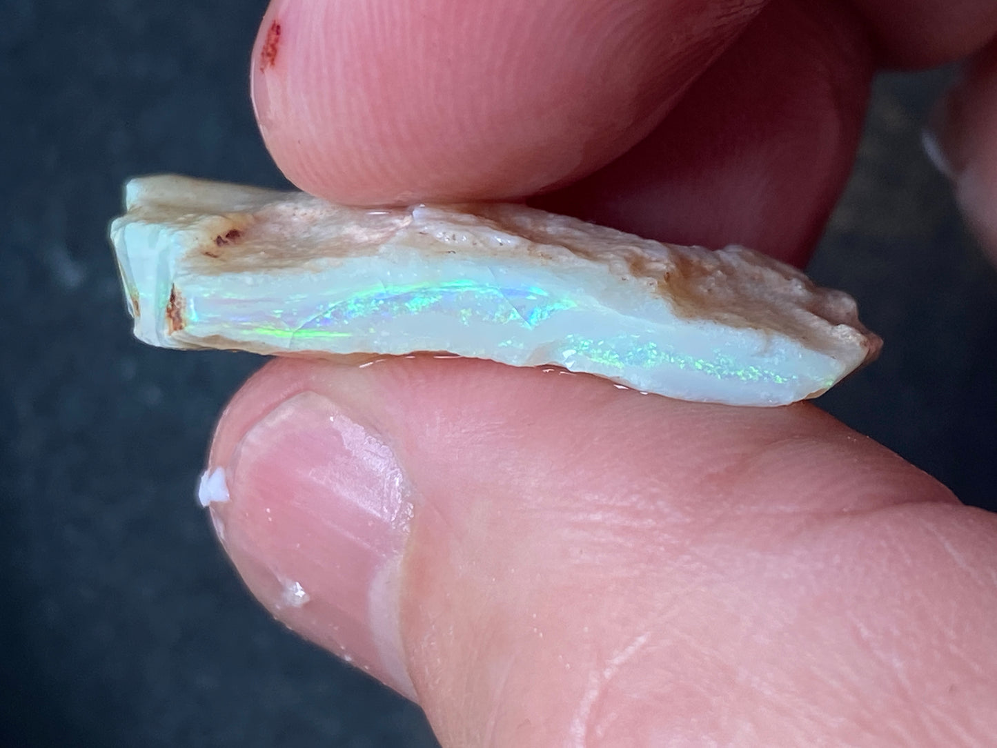 0.5oz Natural Australian Opal Parcel, 6 Stones, Coober Pedy In The Rough