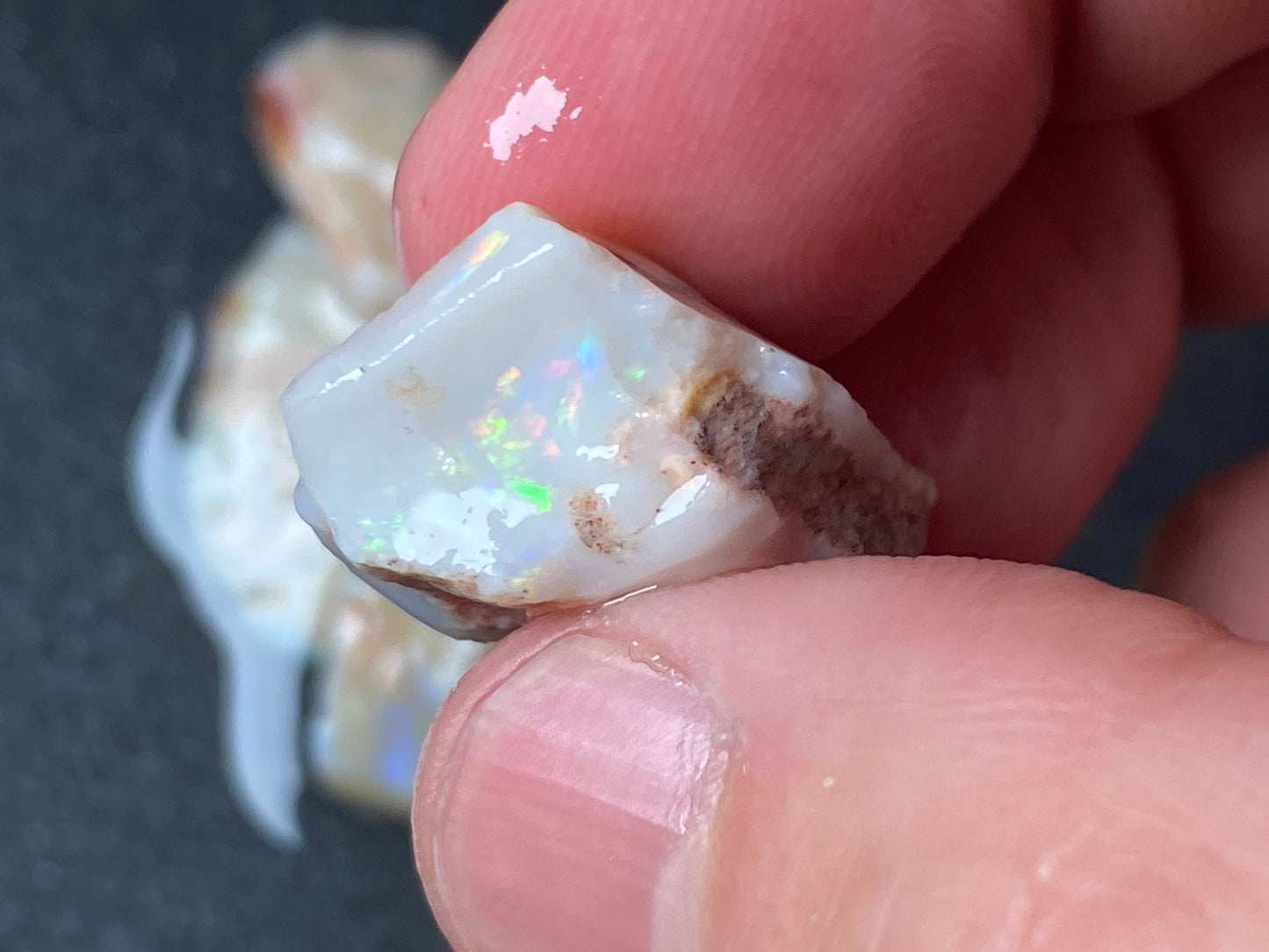 0.5oz Natural Australian Opal Parcel, 6 Stones, Coober Pedy In The Rough