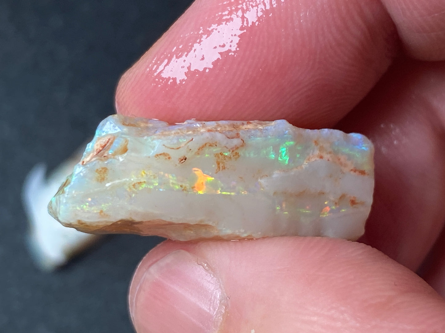 0.5oz Natural Australian Opal Parcel, 6 Stones, Coober Pedy In The Rough