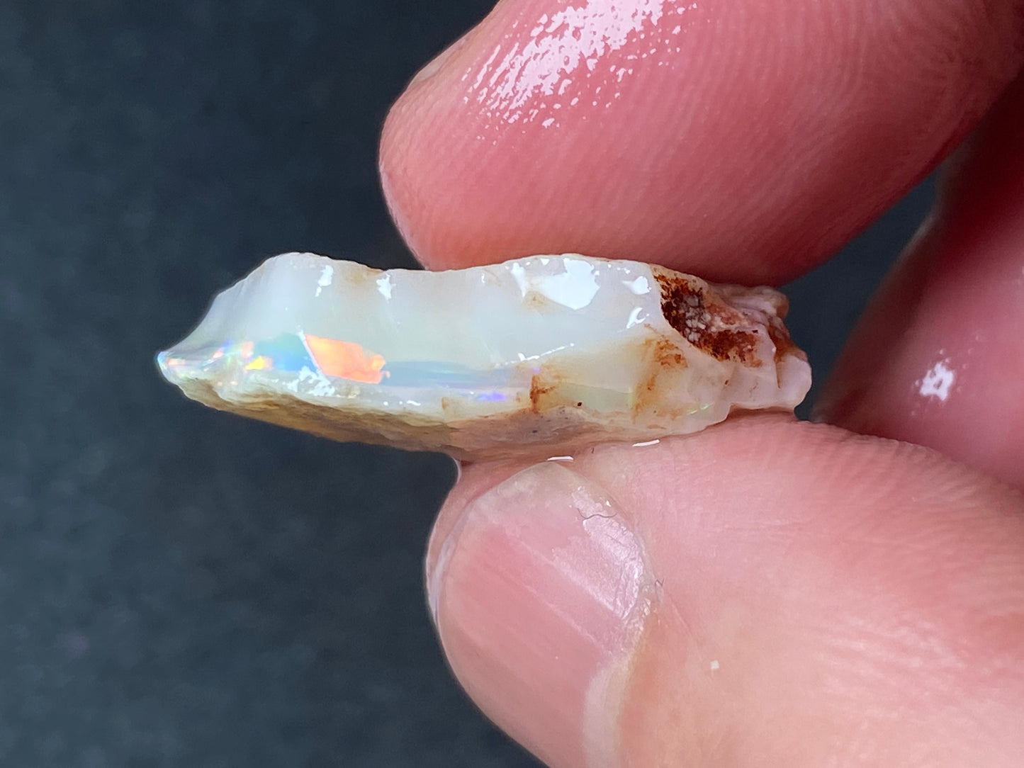 0.5oz Natural Australian Opal Parcel, 6 Stones, Coober Pedy In The Rough