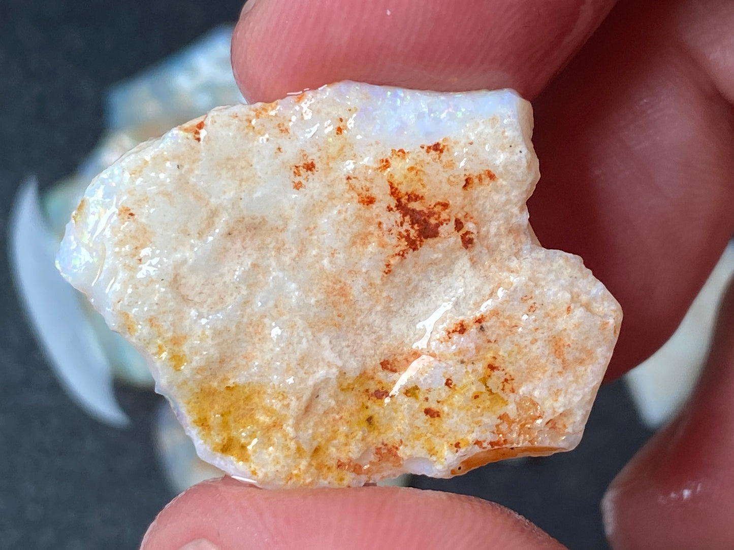 0.5oz Natural Australian Opal Parcel, Coober Pedy Crystal In The Rough, Thin Pieces