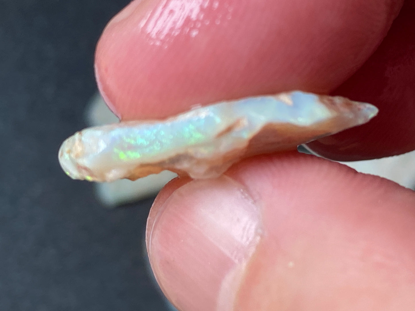 0.5oz Natural Australian Opal Parcel, Coober Pedy Crystal In The Rough, Thin Pieces