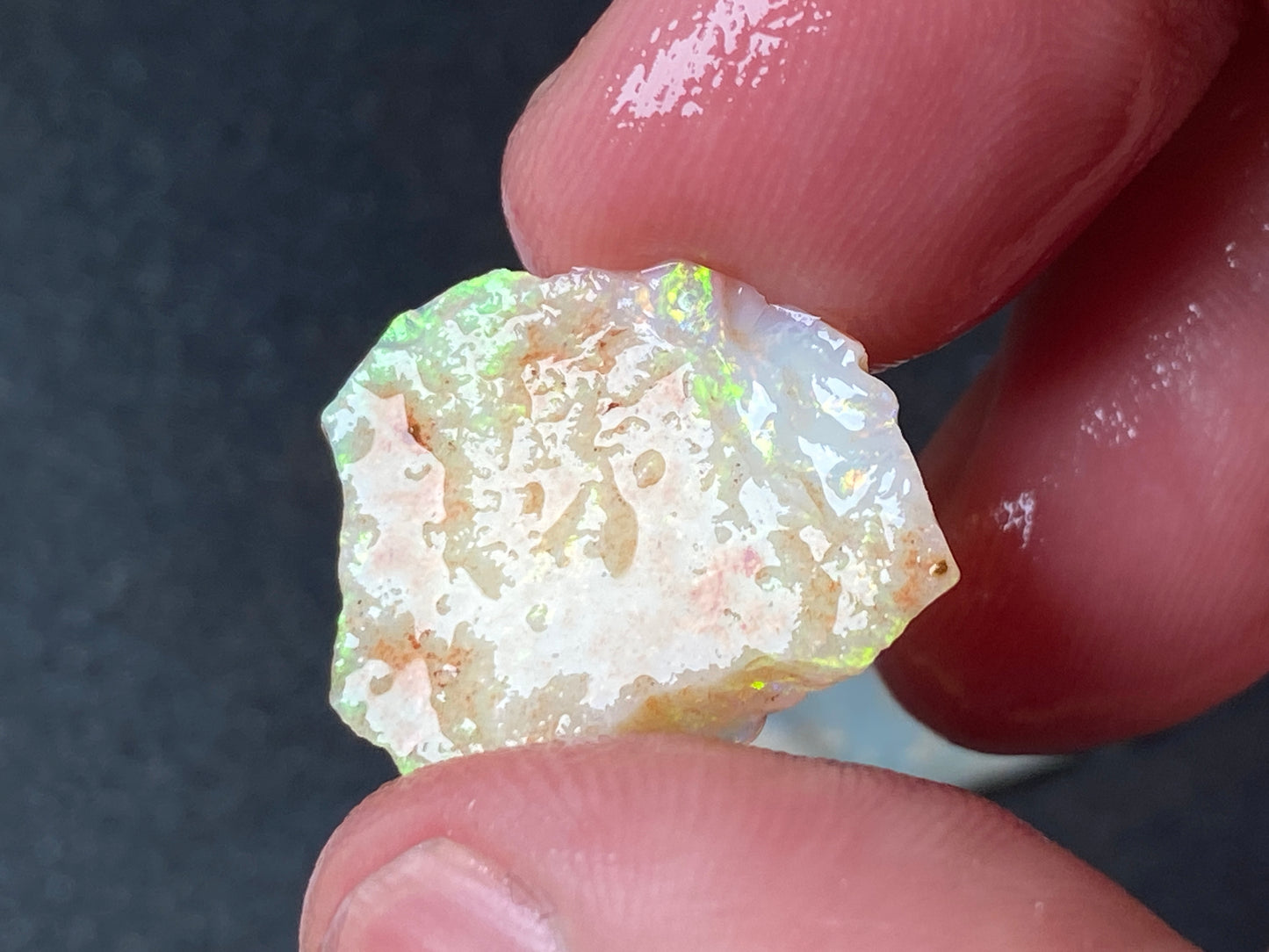 0.5oz Natural Australian Opal Parcel, Coober Pedy Crystal In The Rough, Thin Pieces