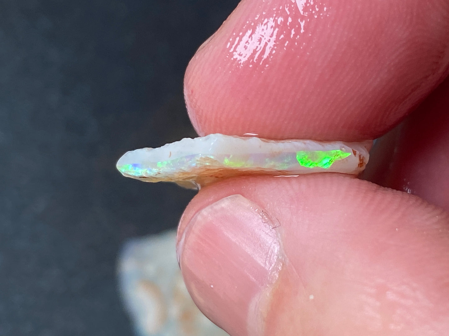 0.5oz Natural Australian Opal Parcel, Coober Pedy Crystal In The Rough, Thin Pieces