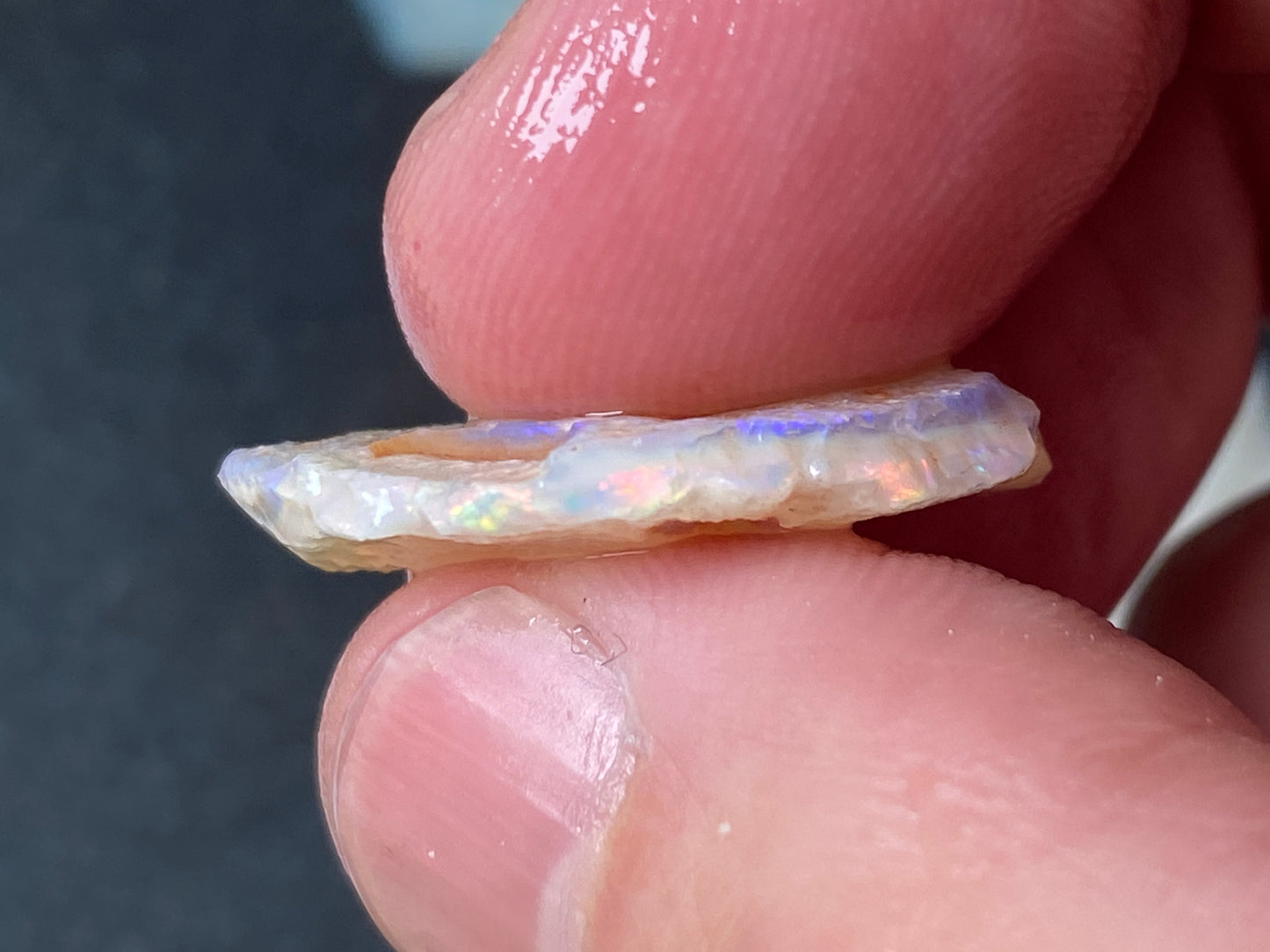 0.5oz Natural Australian Opal Parcel, Coober Pedy Crystal In The Rough, Thin Pieces