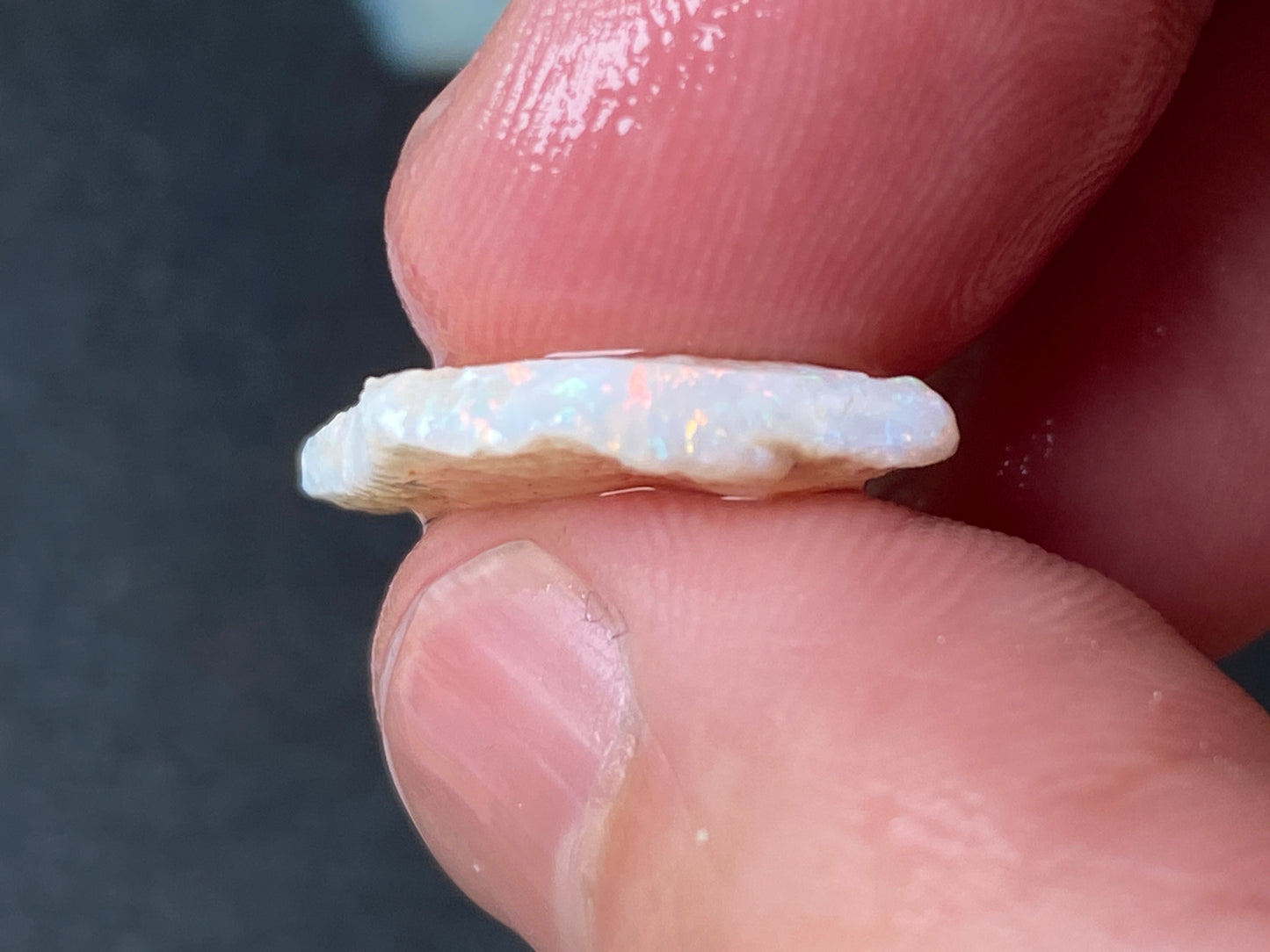 0.5oz Natural Australian Opal Parcel, Coober Pedy Crystal In The Rough, Thin Pieces