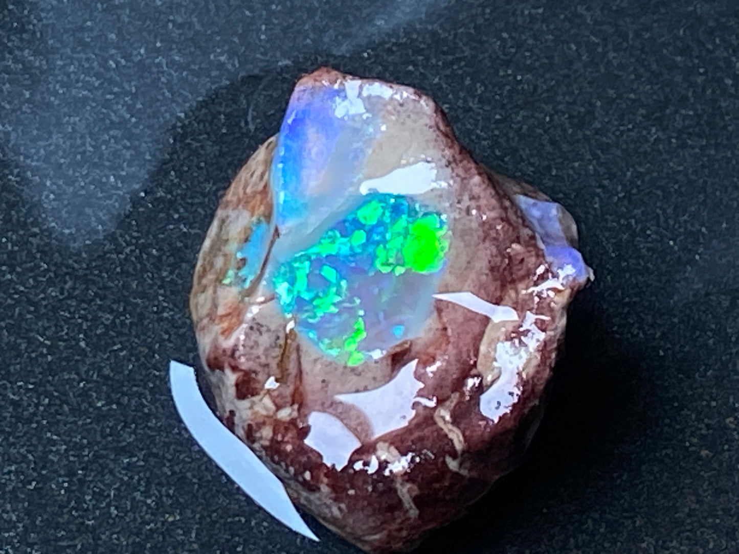 25 Carats, Natural Australian Crystal Opal, Lightning Ridge In The Rough, Beautiful Greens