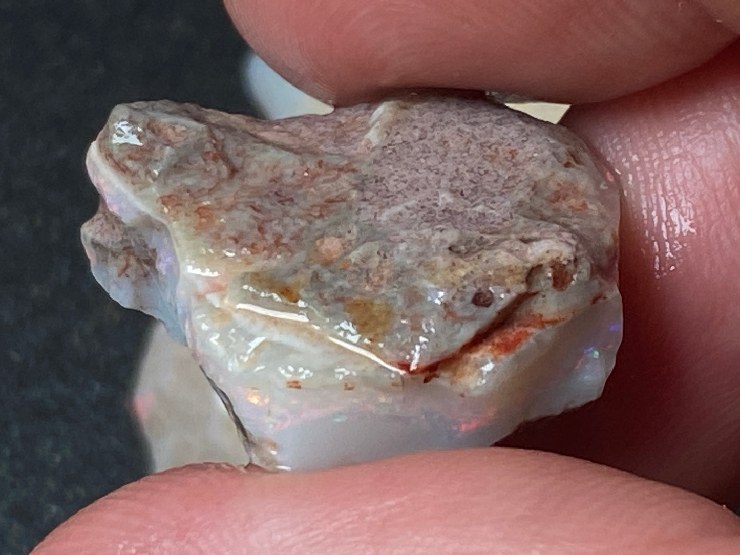 0.5oz Natural Australian Opal Parcel, 3 Big Stones Coober Pedy In The Rough