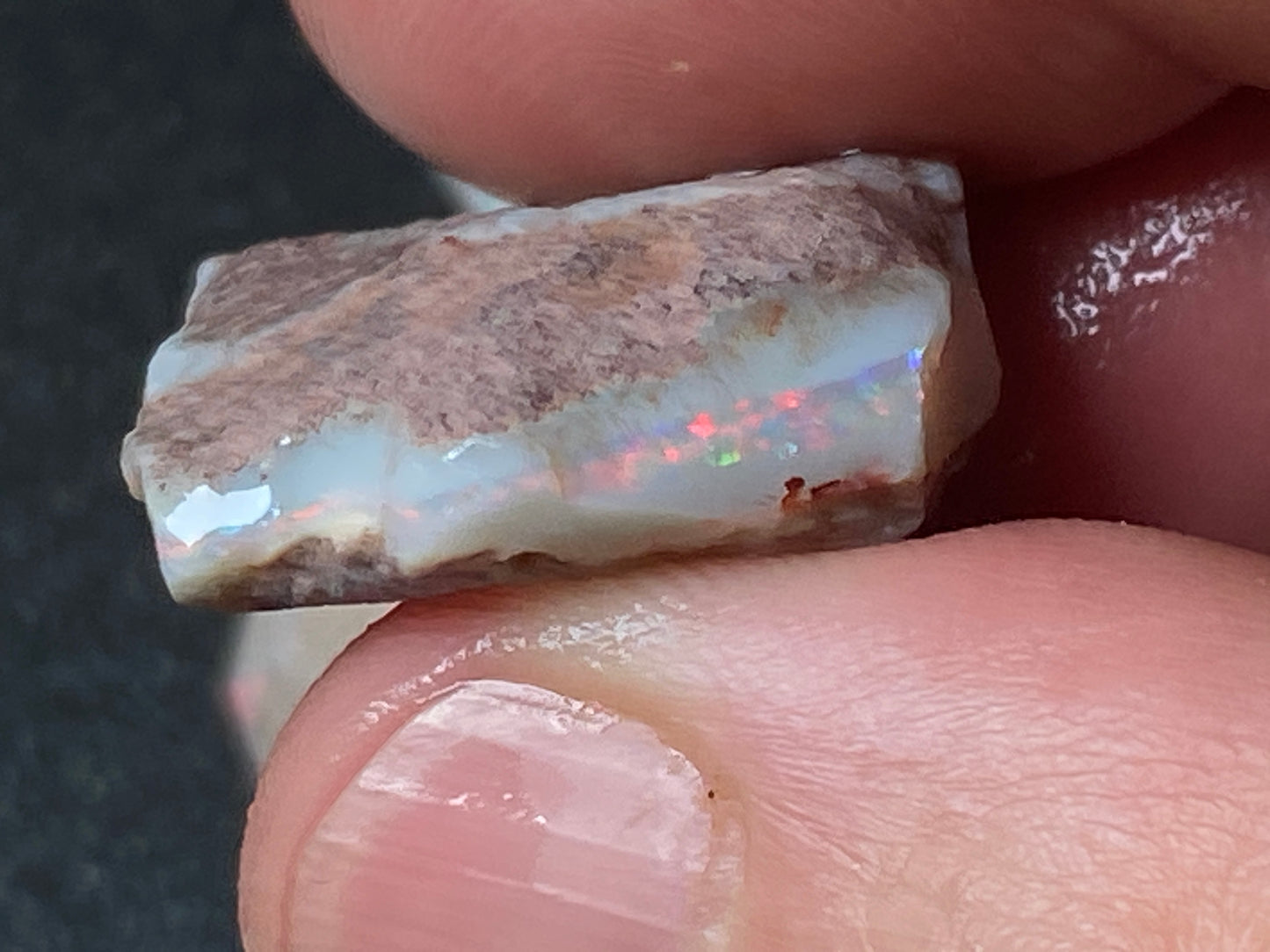 0.5oz Natural Australian Opal Parcel, 3 Big Stones Coober Pedy In The Rough